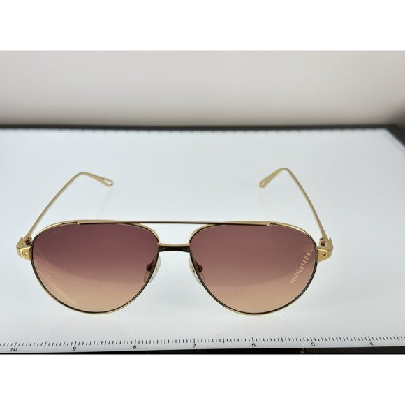 Cartier Gold Pilot Sunglasses CT0298S-003 Cat.2 140-57-13 (K) - Picture 3 of 16